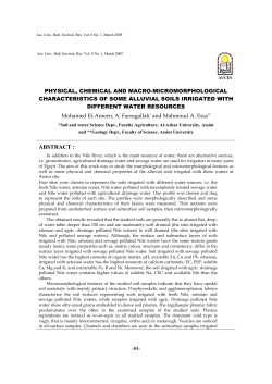 Physical,Chemical and Macro-Micromorphological Characteristics of