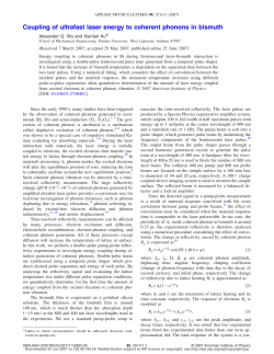 Coupling of ultrafast laser energy to coherent phonons in bismuth