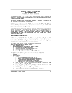 2003-03-20 Session Minutes