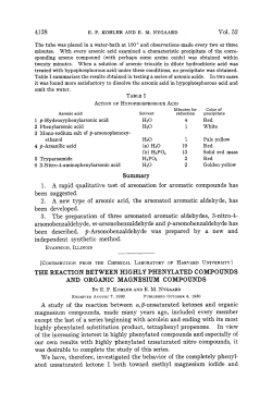 THE REACTION BETWEEN HIGHLY PHENYLATED