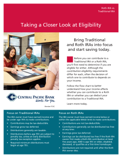 CPB Roth v Trad IRA flyer