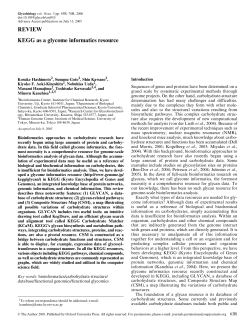 REVIEW KEGG as a glycome informatics resource