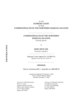 2005 MP 19 (Commonwealth v. Jong Hun Lee)