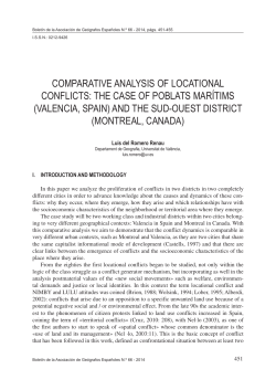 comparative analysis of locational conflicts