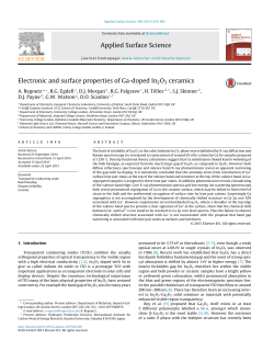 Electronic and surface properties of Ga