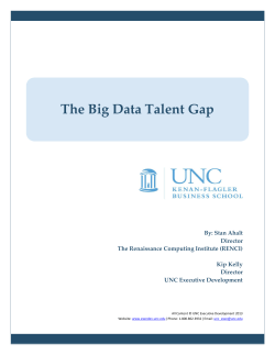 The Big Data Talent Gap - Renaissance Computing Institute