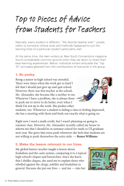 Top 10 Pieces of Advice from Students for Teachers - K