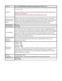 Indicator - USAID Learning Lab