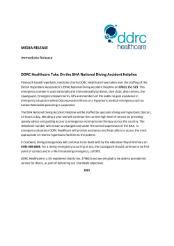 MEDIA RELEASE Immediate Release DDRC Healthcare