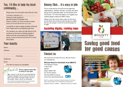 for good causes - Michael Roberts Charitable Trust