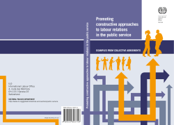 Promoting constructive approaches to labour relations in the