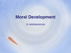 Moral Development