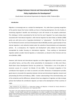 The link between internal and international migration