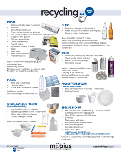Mobius Recycling and Composting Information Sheet