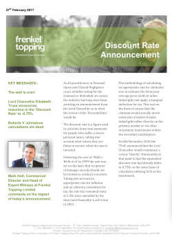 Discount Rate - Frenkel Topping