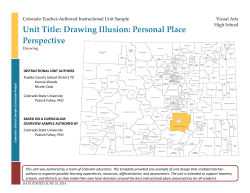 Unit Title: Drawing Illusion: Personal Place Perspective