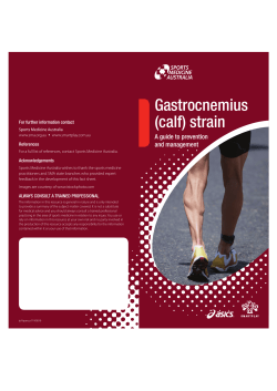 Gastrocnemius Strain