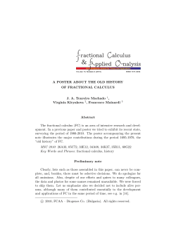 A POSTER ABOUT THE OLD HISTORY OF FRACTIONAL