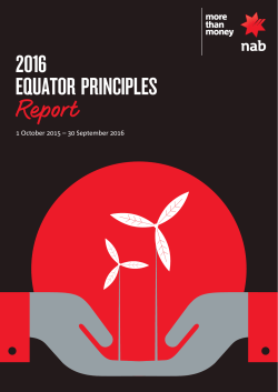 2016 Equator Principles Report