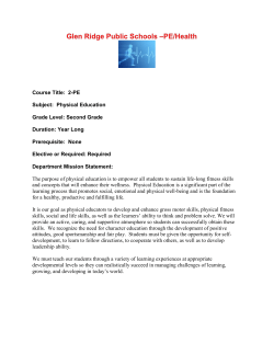 2nd Grade Physical Education