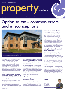 Property Matters Autumn 2013