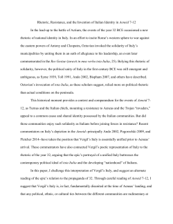 Rhetoric, Resistance, and the Invention of Italian Identity