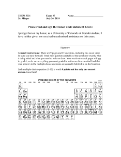 Exam #3