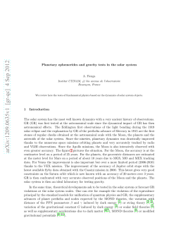 Planetary ephemerides and gravity tests in the solar system