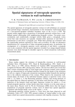 Spatial signatures of retrograde spanwise vortices in