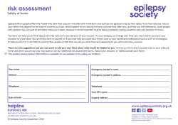 Safety at home - Epilepsy Society