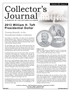 2013 William H. Taft Presidential Dollar