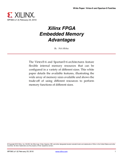 Xilinx WP360 Xilinx FPGA Embedded Memory Advantages, White