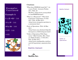 Examples Continued