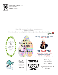 Kids Easter Party - the Elkhart Moose Family Center #599