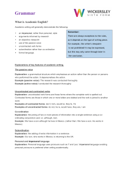Grammar - Wickersley Sixth Form