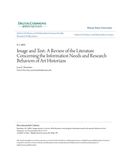 Image and Text - Digital Commons@Wayne State University