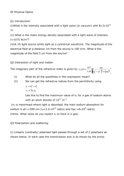 SF Physical Optics Problems