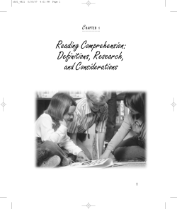 Reading Comprehension