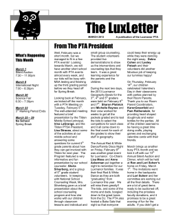 The LuxLetter - Montgomery County Public Schools