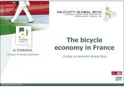 The bicycle economy in France