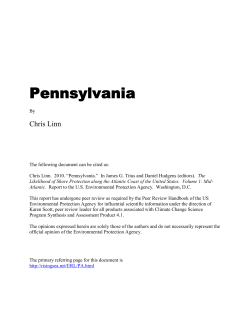 Pennsylvania - Sea Level Rise Reports