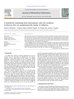 A method for estimating from thermometer sales the incidence of
