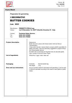butter cookies - Prodotti Stella