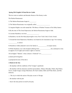 Spring 2014 English 10 Final Review Guide *Review notes on