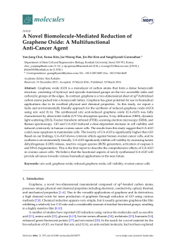 A Novel Biomolecule-Mediated Reduction of Graphene Oxide: A