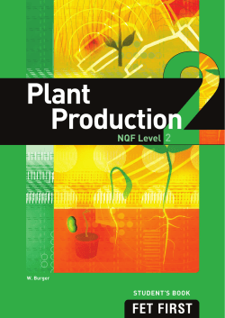 Plant Production Level 2 Student`s Book