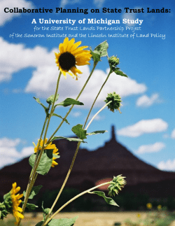 Collaborative Planning on State Trust Lands