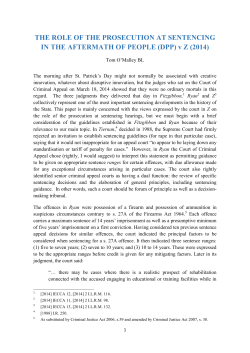 Presentation by Thomas O`Malley BL, at the 15th Annual National