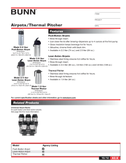 Airpots/Thermal Pitcher