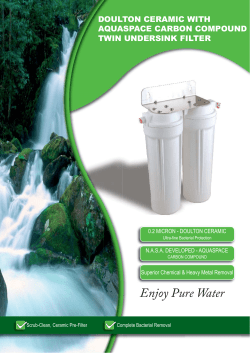 Enjoy Pure Water - Clean and Clear Water Filters
